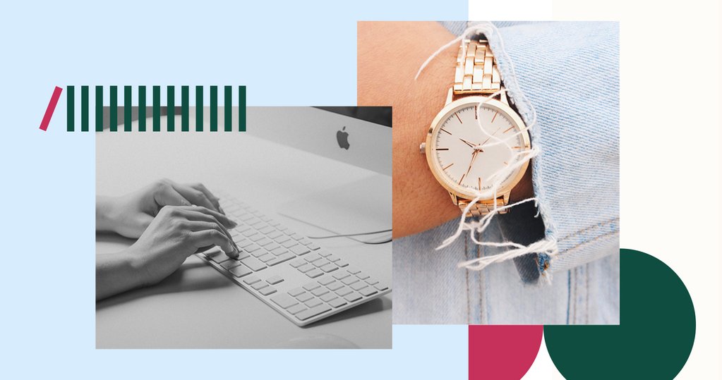 merchant on computer and customer wearing watch to represent shopify black friday apps