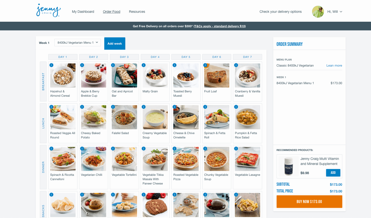 Jenny Craig's website