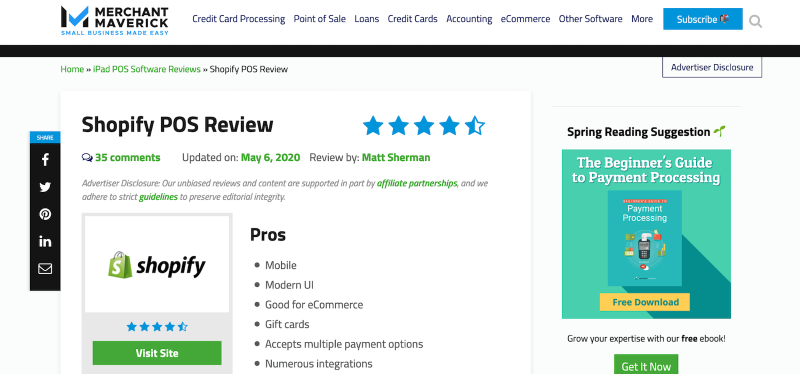 Shopify POS Merchant Maverick